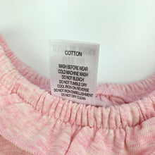 Load image into Gallery viewer, Girls Mo Lang, pink cotton romper, EUC, size 00,  