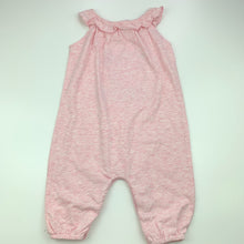 Load image into Gallery viewer, Girls Mo Lang, pink cotton romper, EUC, size 00,  