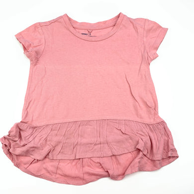 Girls Anko, pink spliced t-shirt top, GUC, size 3,  