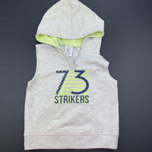 Load image into Gallery viewer, Boys Baby Charlie &amp; Me, sleeveless lightweight hoodie sweater top, EUC, size 1,  