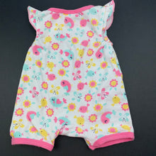 Load image into Gallery viewer, Girls Tiny Little Wonders, cotton romper, birds, GUC, size 000,  