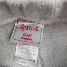 Load image into Gallery viewer, Boys Sprout, grey fleece lined shorts, bottoms, elasticated, GUC, size 0000,  