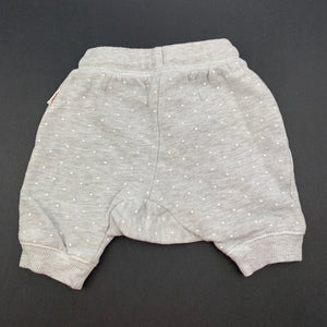Boys Sprout, grey fleece lined shorts, bottoms, elasticated, GUC, size 0000,  