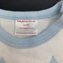 Load image into Gallery viewer, unisex Babyboxes, organic cotton coverall, romper, stars, EUC, size 000,  