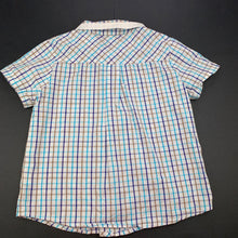 Load image into Gallery viewer, Boys Do Some, checked lightweight cotton short-sleeved shirt, EUC, size 5,  