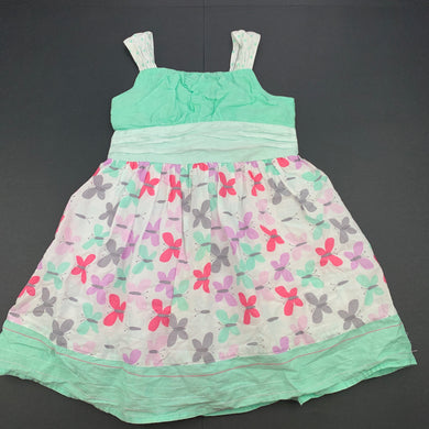 Girls Sprout, lined lightweight cotton summer dress, GUC, size 2, L: 50cm