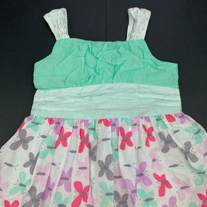 Girls Sprout, lined lightweight cotton summer dress, GUC, size 2, L: 50cm