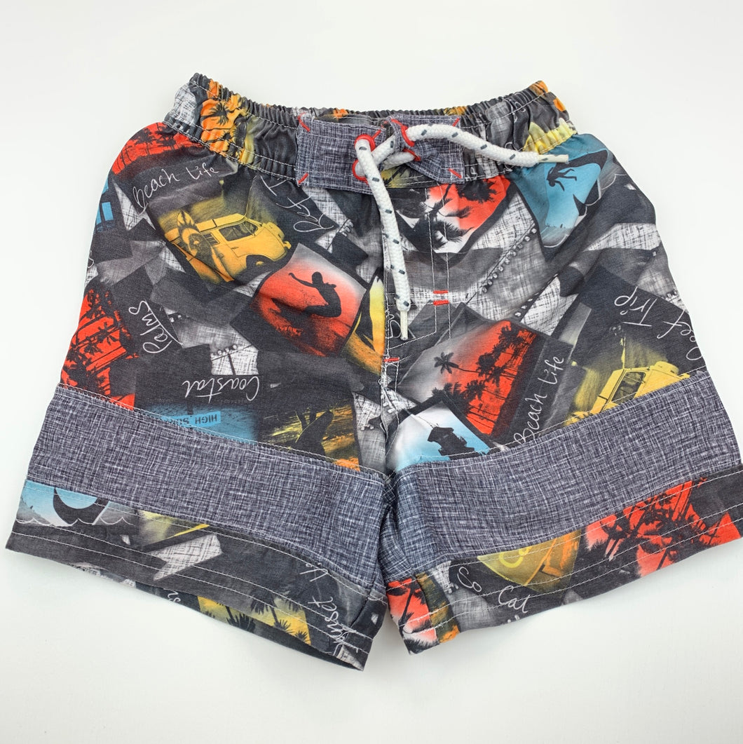 Boys H&T, lightweight board shorts, elasticated, GUC, size 1,  