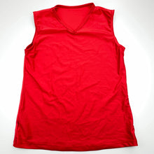 Load image into Gallery viewer, unisex Studio Workroom, red stretchy dance top, EUC, size 12,  