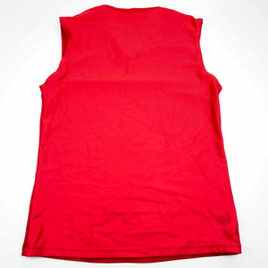 unisex Studio Workroom, red stretchy dance top, EUC, size 12,  