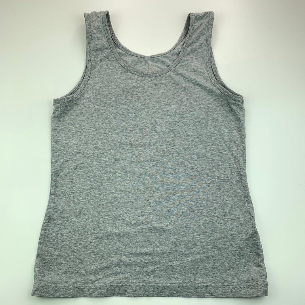 Girls Miss Understood, grey marle singlet, tank top, GUC, size 12,  