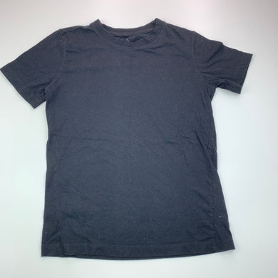 Boys Anko, black cotton t-shirt top, GUC, size 7,  