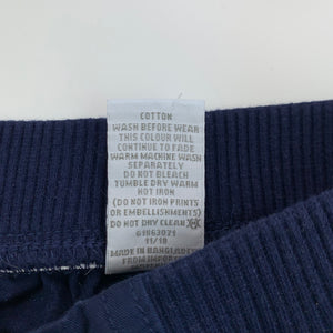 Boys Target, navy cotton pants, elasticated, EUC, size 0,  