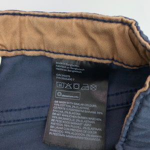 Boys H&M, stretch cotton pants, adjustable, inside leg: 23.5 cm, EUC, size 1,  