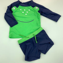 Load image into Gallery viewer, Boys Target, long sleeve rashie, swim top &amp; shorts, EUC, size 000,  