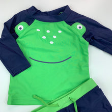 Load image into Gallery viewer, Boys Target, long sleeve rashie, swim top &amp; shorts, EUC, size 000,  