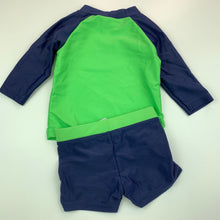 Load image into Gallery viewer, Boys Target, long sleeve rashie, swim top &amp; shorts, EUC, size 000,  