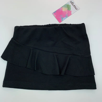 Girls Mango, black skirt, elasticated, L: 20 cm, NEW, size 1,  