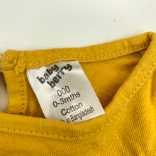 Load image into Gallery viewer, Girls Baby Berry, mustard cotton long sleeve top, llama, GUC, size 000,  