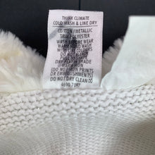 Load image into Gallery viewer, Girls Target, knitted cotton, metallic silver cardigan, faux fur collar, FUC, size 2,  