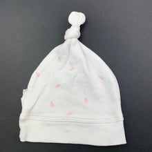 Load image into Gallery viewer, Girls purebaby, organic cotton hat, beanie, EUC, size 0000-00,  