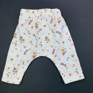 Girls Cotton On, floral leggings, bottoms, EUC, size 0000,  