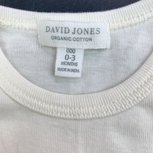 Load image into Gallery viewer, Girls David Jones, organic cotton romper, bird, EUC, size 000,  