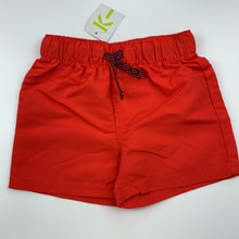 Load image into Gallery viewer, Boys KID, red lightweight board shorts, elasticated, NEW, size 1,  