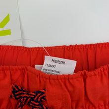 Load image into Gallery viewer, Boys KID, red lightweight board shorts, elasticated, NEW, size 1,  