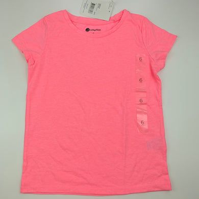 Girls B Collection, pink soft feel t-shirt top, NEW, size 6,  