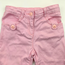Load image into Gallery viewer, Girls Gymboree, pink denim pants, adjustable, inside leg: 33 cm, FUC, size 3,  