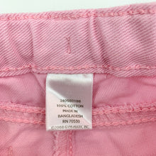 Load image into Gallery viewer, Girls Gymboree, pink denim pants, adjustable, inside leg: 33 cm, FUC, size 3,  