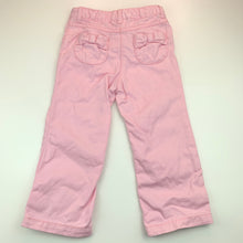 Load image into Gallery viewer, Girls Gymboree, pink denim pants, adjustable, inside leg: 33 cm, FUC, size 3,  