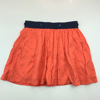 Girls Little Mark Jacobs, lined coral skirt, elasticated, L: 30 cm, GUC, size 6,  