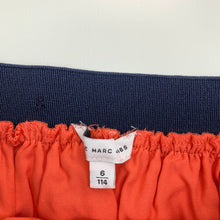 Load image into Gallery viewer, Girls Little Mark Jacobs, lined coral skirt, elasticated, L: 30 cm, GUC, size 6,  