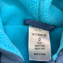 Load image into Gallery viewer, Boys Tiny Little Wonders, fleece lined jacket, coat, GUC, size 0,  