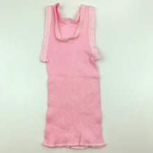 Load image into Gallery viewer, Girls Bonds, pink ribbed cotton singlet top, EUC, size 00,  