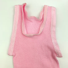 Load image into Gallery viewer, Girls Bonds, pink ribbed cotton singlet top, EUC, size 00,  