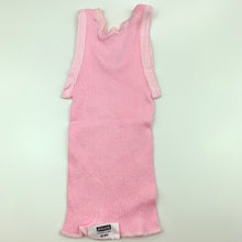 Load image into Gallery viewer, Girls Bonds, pink ribbed cotton singlet top, EUC, size 00,  