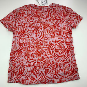 Girls Anko, pink & orange cotton t-shirt top, NEW, size 8,  