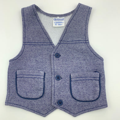 Boys Mother Care, vintage waistcoat, vest, armpit to armpit: 25 cm, L: 29 cm, GUC, size 00-0,  