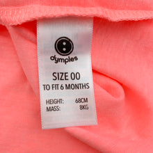 Load image into Gallery viewer, Girls Dymples, pink t-shirt top, NEW, size 00,  