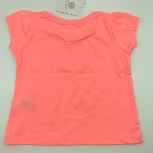 Girls Dymples, pink t-shirt top, NEW, size 00,  