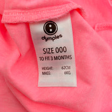 Load image into Gallery viewer, Girls Dymples, pink marle t-shirt top, NEW, size 000,  