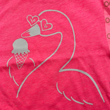 Load image into Gallery viewer, Girls Dymples, bright pink t-shirt top, swan, NEW, size 000,  