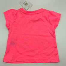 Load image into Gallery viewer, Girls Dymples, bright pink t-shirt top, swan, NEW, size 000,  
