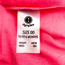Load image into Gallery viewer, Girls Dymples, bright pink t-shirt top, swan, NEW, size 00,  