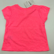 Load image into Gallery viewer, Girls Dymples, bright pink t-shirt top, swan, NEW, size 00,  