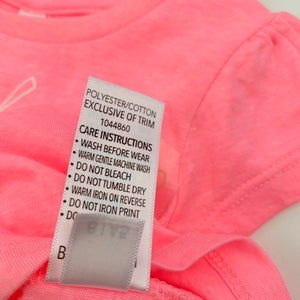 Girls Dymples, pink t-shirt top, pear, never worn, EUC, size 00,  