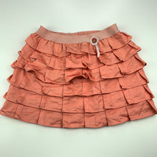 Load image into Gallery viewer, Girls Target, coral tiered skirt, elasticated, L: 29.5 cm, FUC, size 7,  